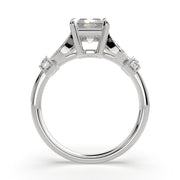 Nadia Radiant Cut Pave Milgrain Engagement Ring Setting - Nivetta